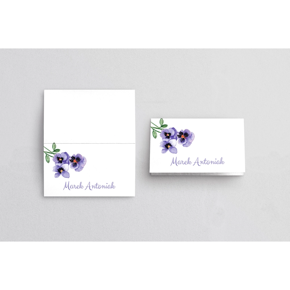 Winietki ślubne składane Sweet Love - Motyw 3