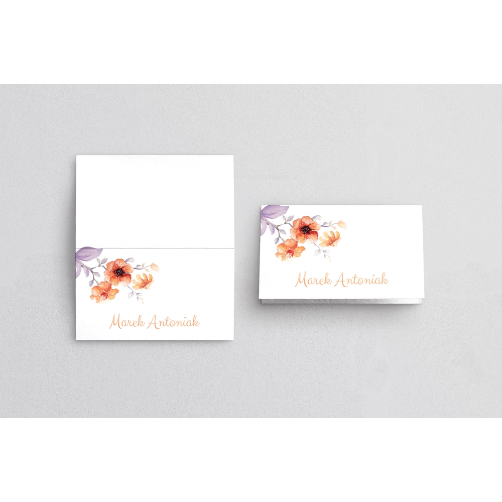 Winietki ślubne składane Sweet Love - Motyw 6