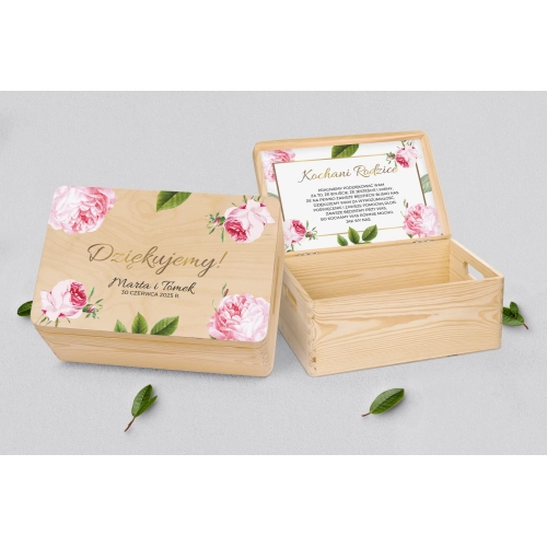 Skrzyneczka dla Rodziców - naturalna Dream Motyw 2