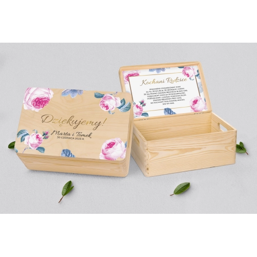 Skrzyneczka dla Rodziców - naturalna Dream Motyw 3