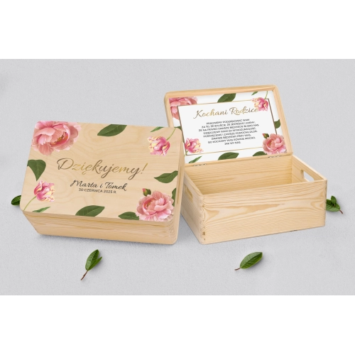 Skrzyneczka dla Rodziców - naturalna Dream Motyw 6