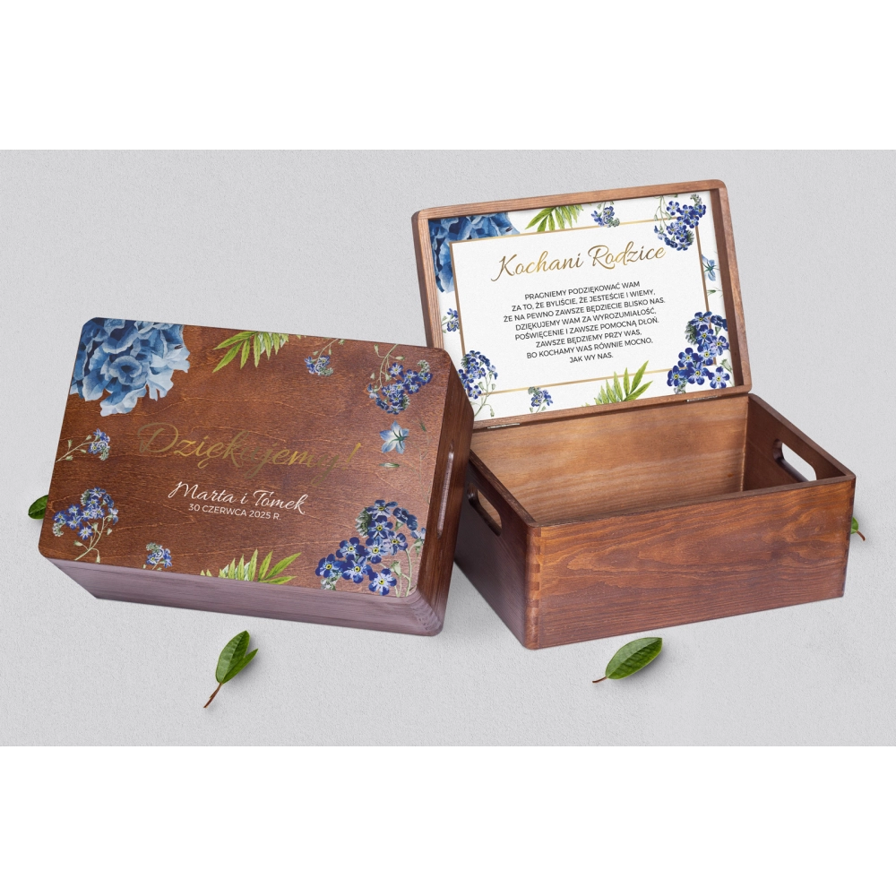 Skrzyneczka dla Rodziców - brązowa Dream Motyw 4