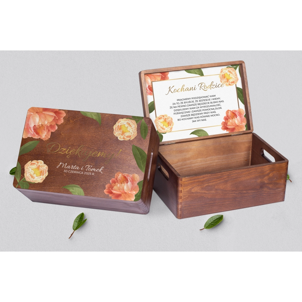 Skrzyneczka dla Rodziców - brązowa Dream Motyw 5