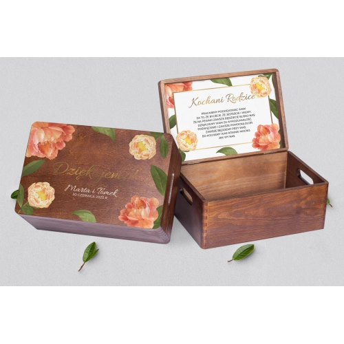 Skrzyneczka dla Rodziców - brązowa Dream Motyw 5