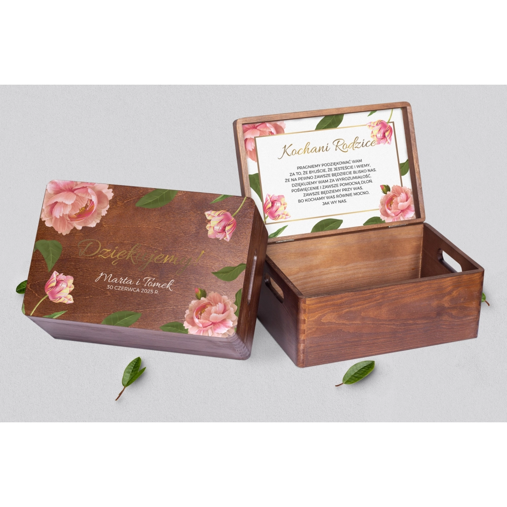 Skrzyneczka dla Rodziców - brązowa Dream Motyw 6