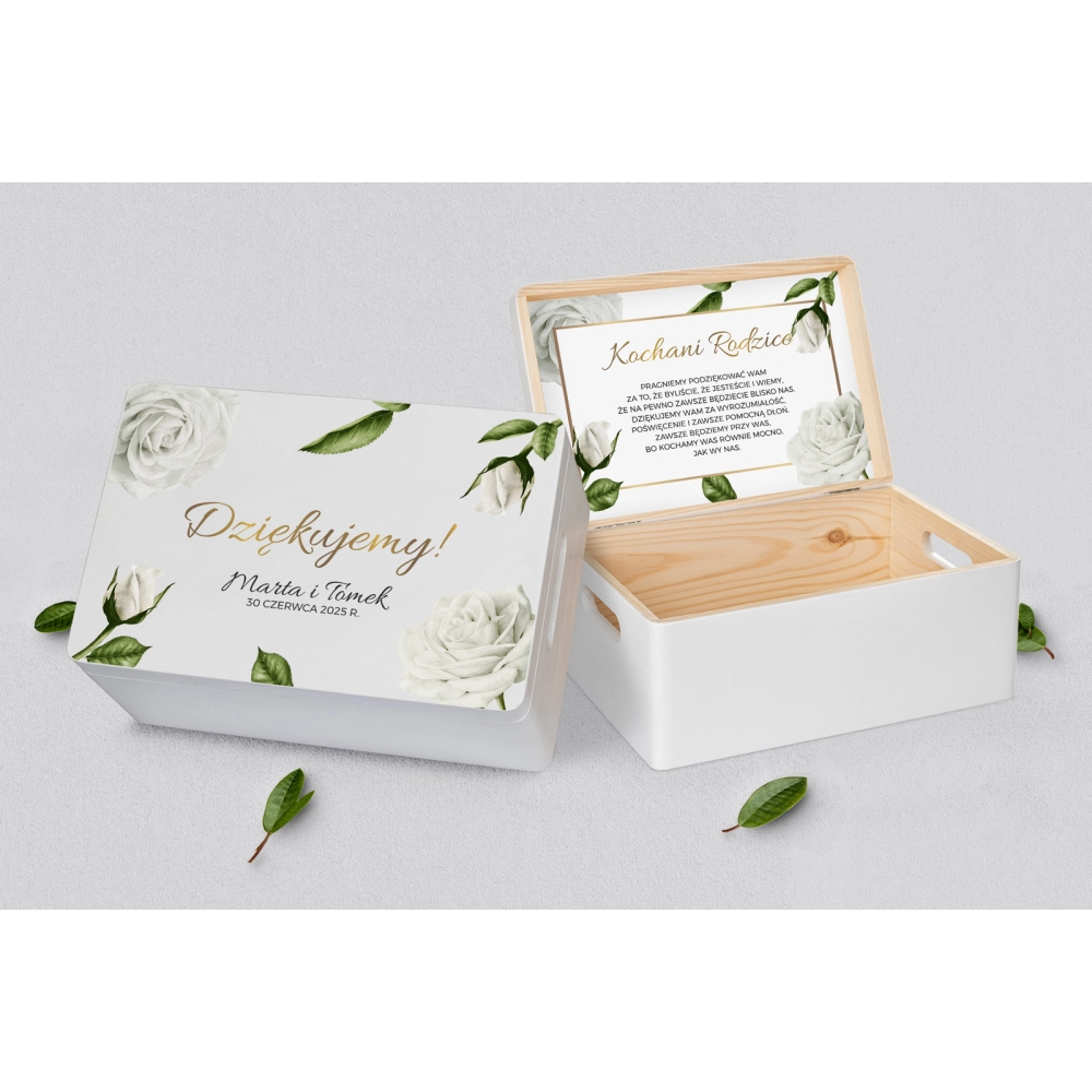 Skrzyneczka dla Rodziców - biała Dream Motyw 1