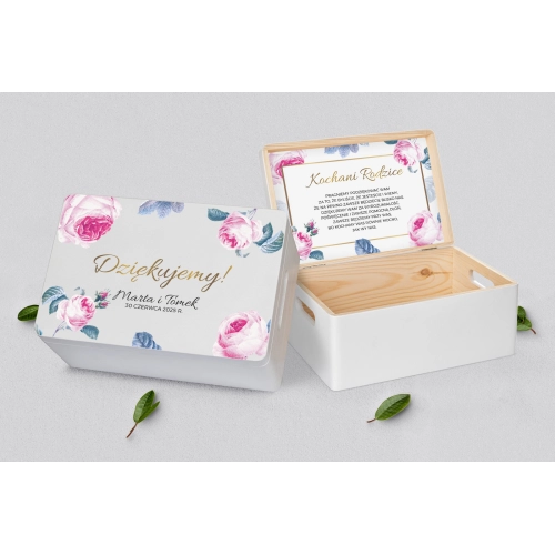 Skrzyneczka dla Rodziców - biała Dream Motyw 3