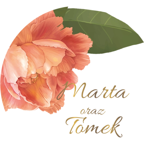 Topper na tort weselny - Dream Motyw 5