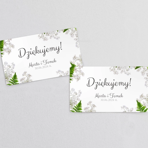 Naklejki na słoiczki weselne Soft - Arkusz 21 szt Motyw 2