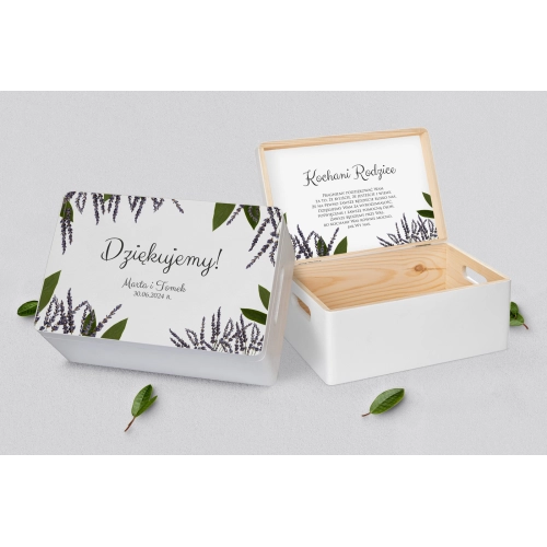 Skrzyneczka dla Rodziców - biała Soft Motyw 5