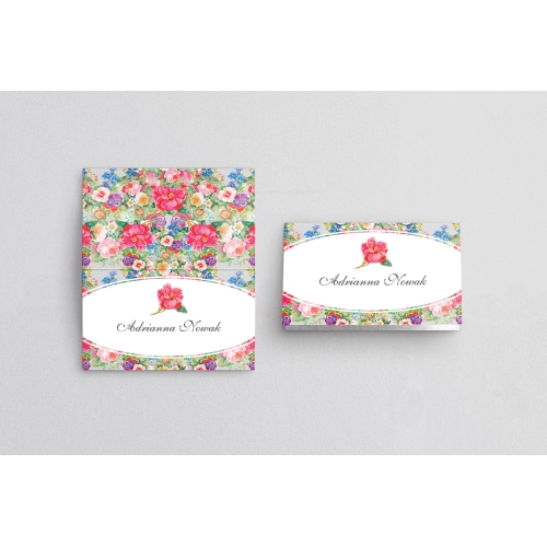 Winietki ślubne składane Pobieramy się - Motyw 1