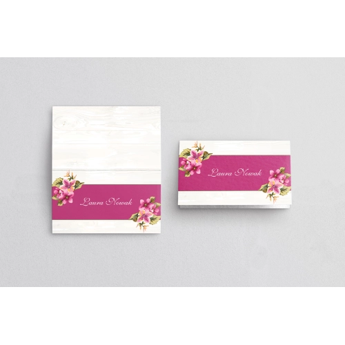 Winietki ślubne składane Biała Stodoła - Motyw 3