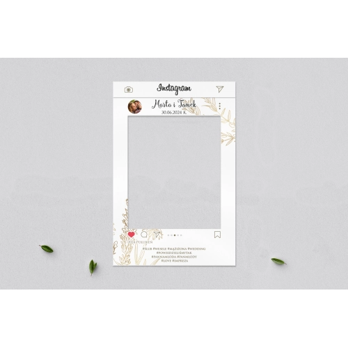 Ramka do zdjęć - Instagram Fiori Motyw 1