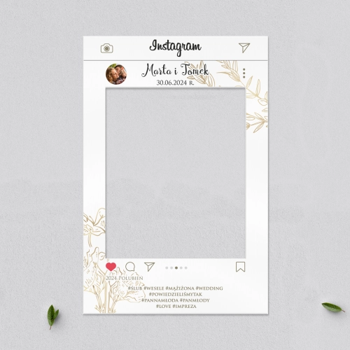 Ramka do zdjęć - Instagram Fiori Motyw 3