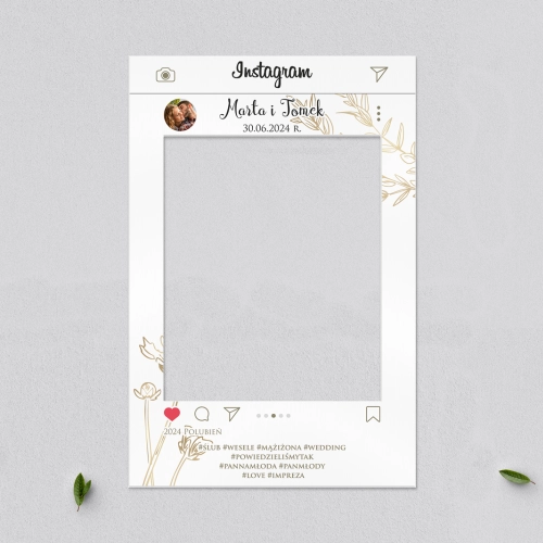 Ramka do zdjęć - Instagram Fiori Motyw 4