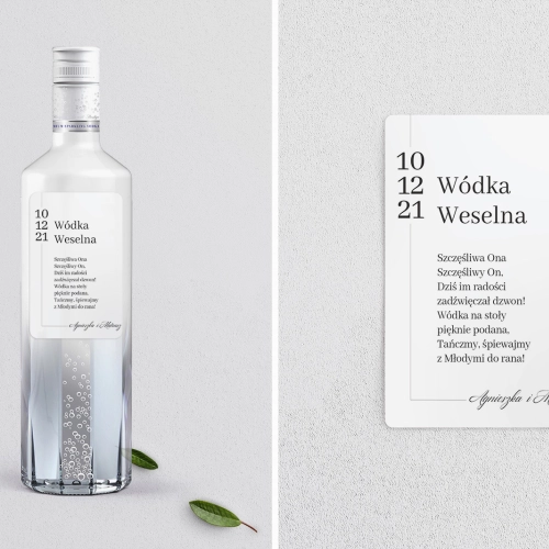Naklejki na alkohol - Minimalistyczne Motyw 4