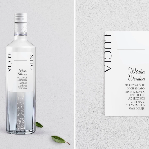 Naklejki na alkohol - Minimalistyczne Motyw 5