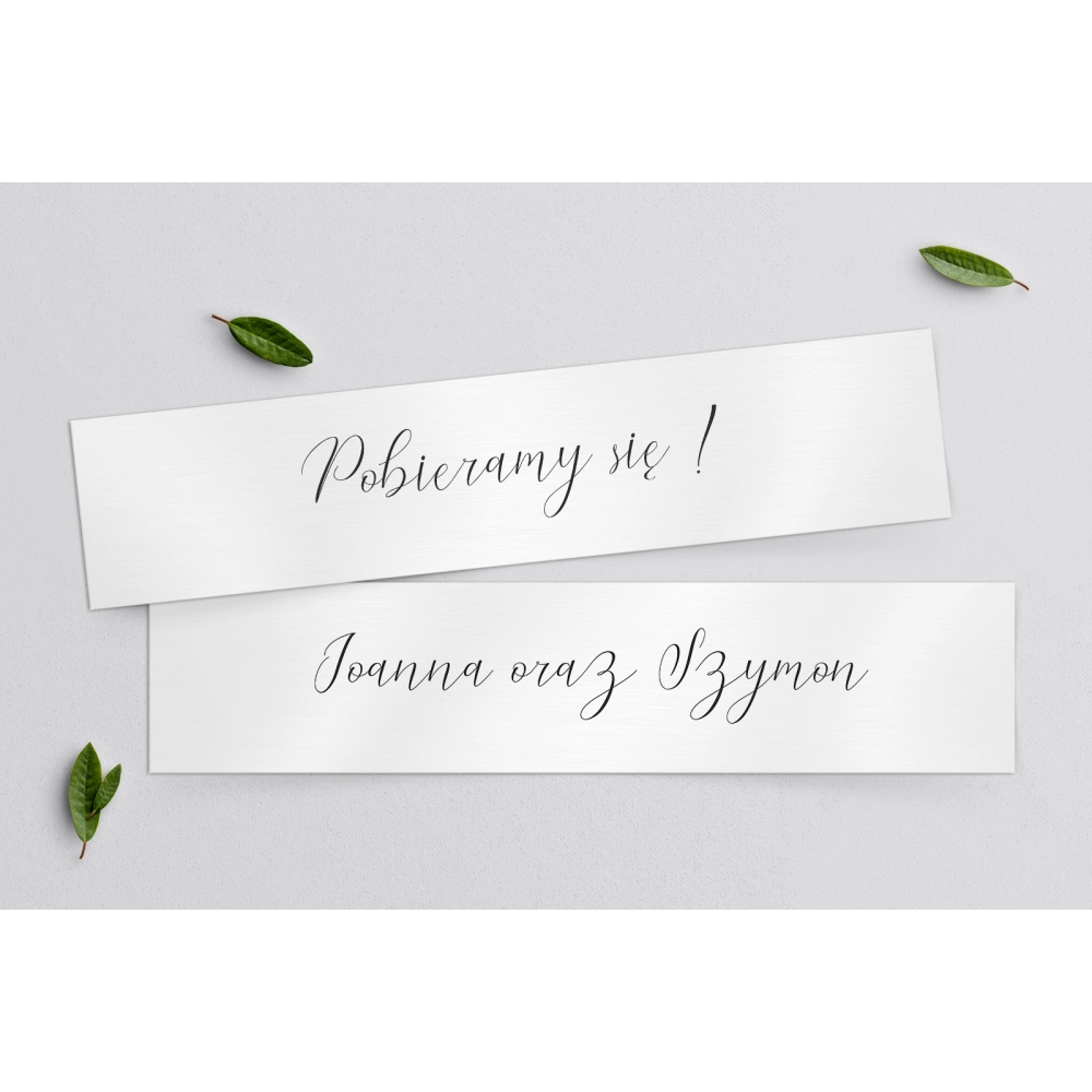 Tablice Rejestracyjne 2 szt. - Minimalistyczne Motyw 1