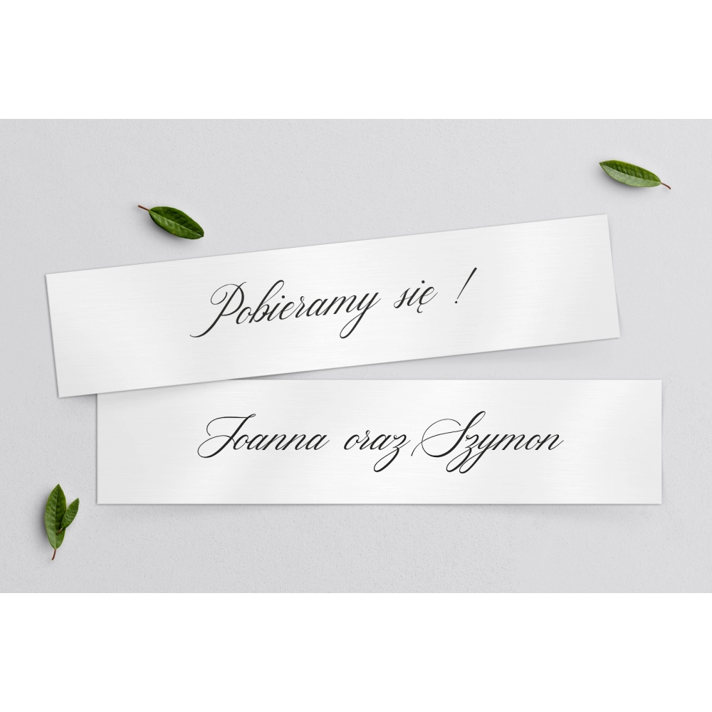 Tablice Rejestracyjne 2 szt. - Minimalistyczne Motyw 4