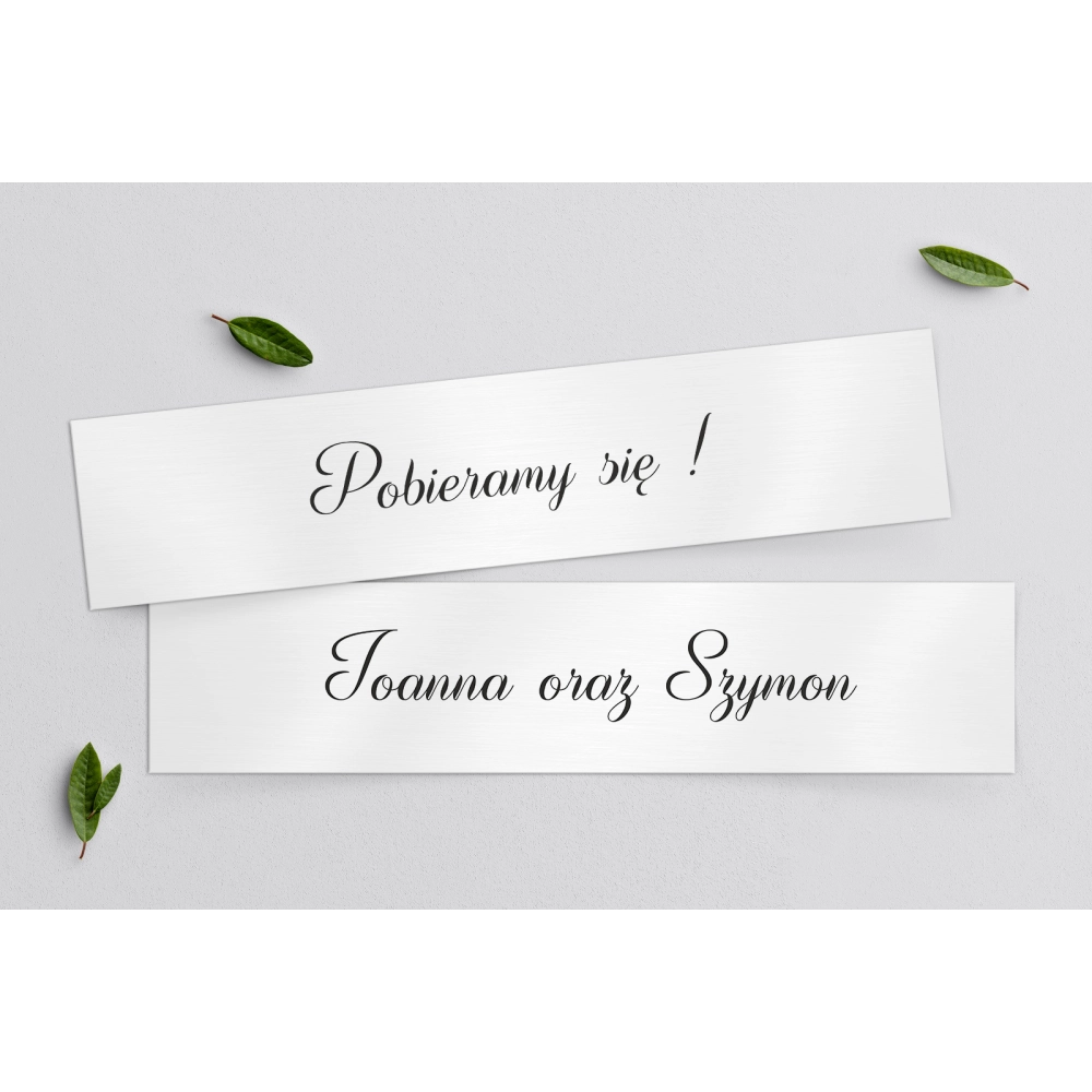 Tablice Rejestracyjne 2 szt. - Minimalistyczne Motyw 5
