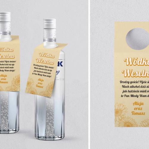 Zawieszka na alkohol oczko Sunflowers Motyw 1