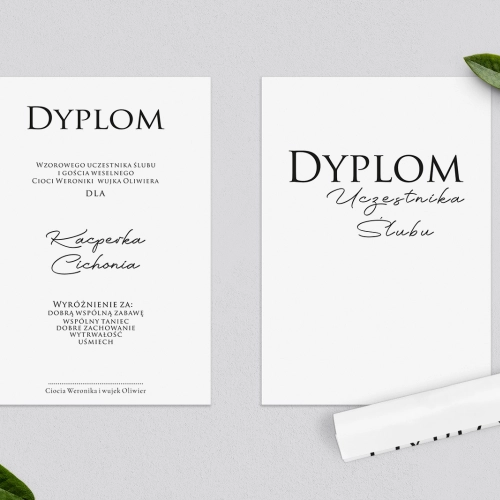 Dyplomy dla Dzieci - Minimalistyczne Motyw 2