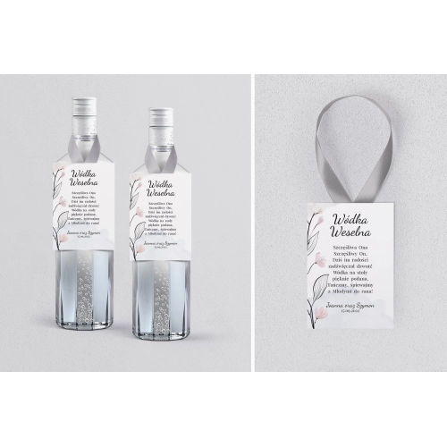 Zawieszka na alkohol Watercolor Wedding - Motyw 3