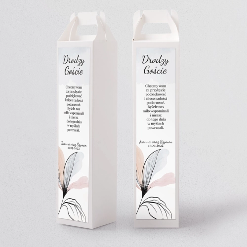 Pudełko na alkohol Watercolor Wedding Motyw 2