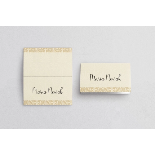 Winietki ślubne składane Vintage - Motyw 1