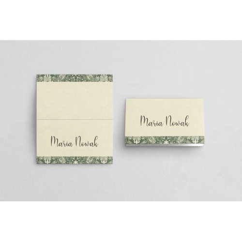 Winietki ślubne składane Vintage - Motyw 2