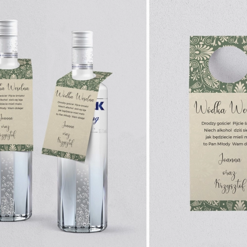 Zawieszka na alkohol oczko Vintage Motyw 2