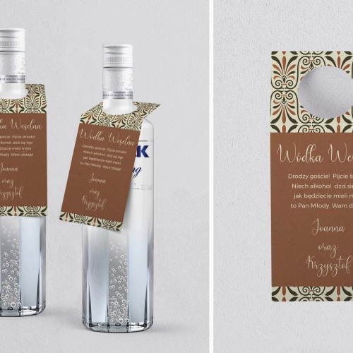 Zawieszka na alkohol oczko Vintage Motyw 3