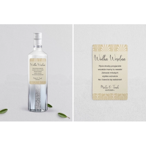 Naklejki na alkohol - Vintage Motyw 1