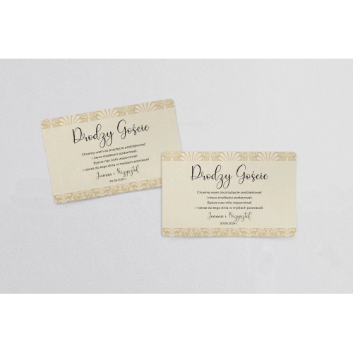 Naklejki na ciasto weselne Vintage Motyw 1