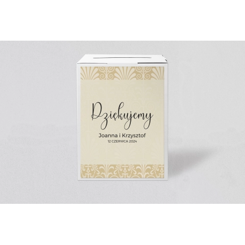 Pudełko na koperty i pieniądze Vintage Motyw 1