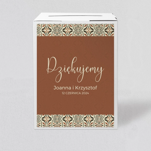 Pudełko na koperty i pieniądze Vintage Motyw 3