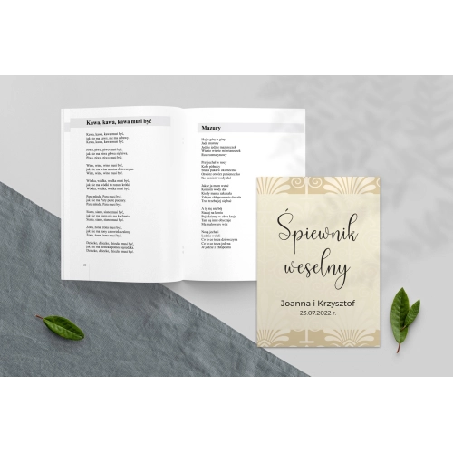 Śpiewnik Weselny - Vintage Motyw 1