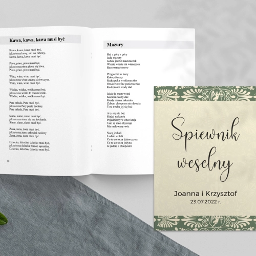 Śpiewnik Weselny - Vintage Motyw 2