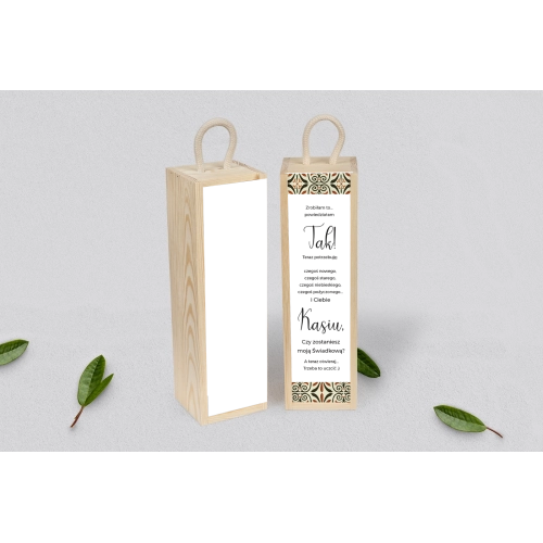 Prośba o&nbsp;Świadkowanie - SNW Akryl naturalna Vintage Motyw 3