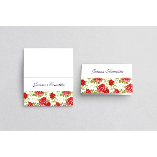 Winietki ślubne składane Laura - Motyw 2