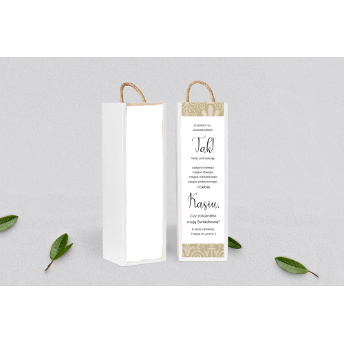 Prośba o&nbsp;Świadkowanie - SNW Akryl biała Vintage Motyw 1