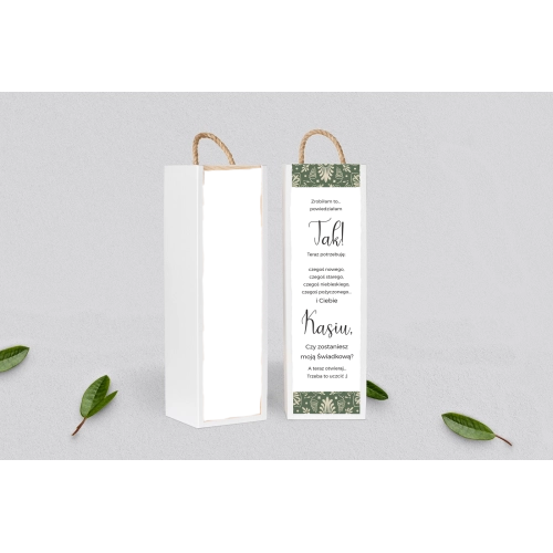 Prośba o&nbsp;Świadkowanie - SNW Akryl biała Vintage Motyw 2