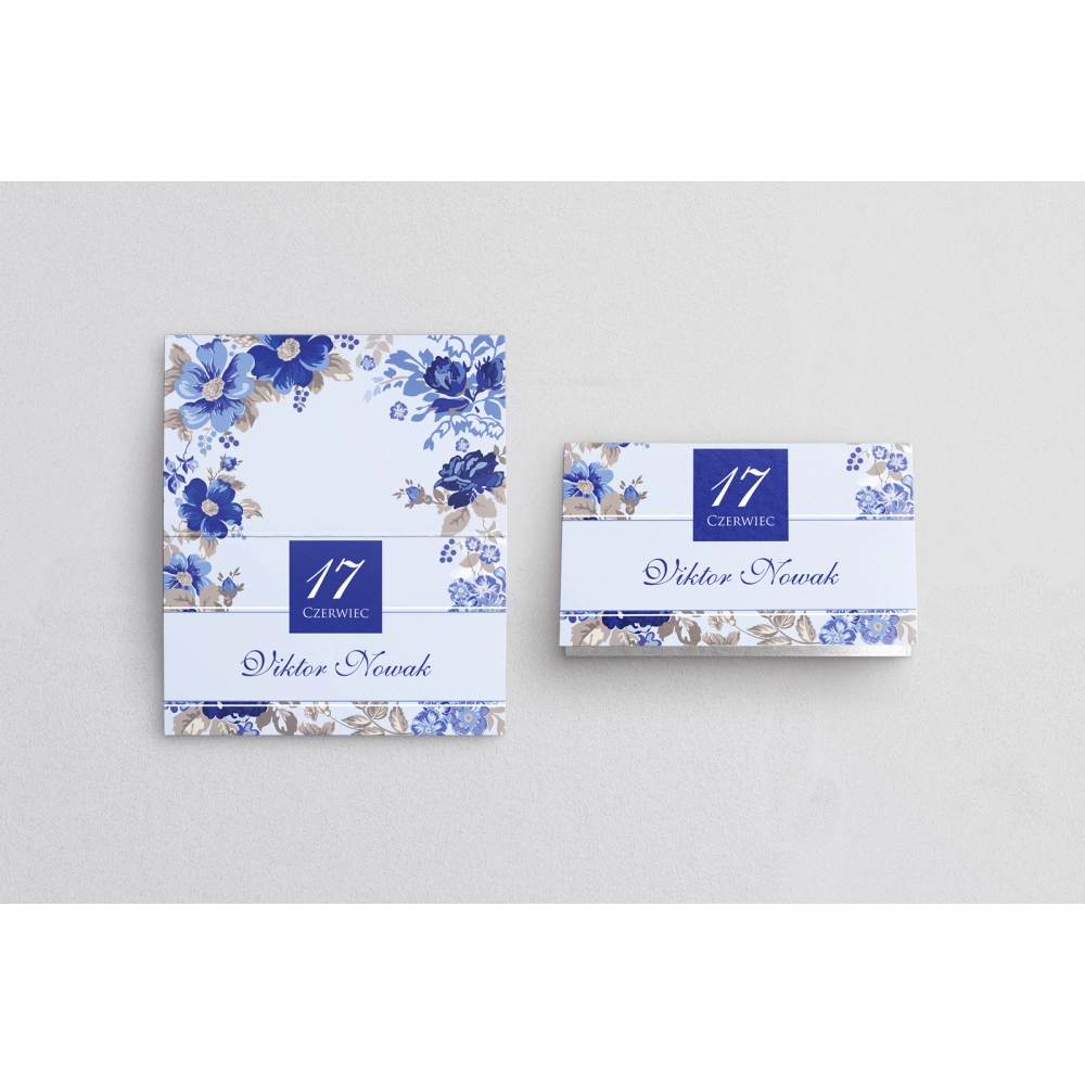 Winietki ślubne składane Nasz Dzień - Motyw 1