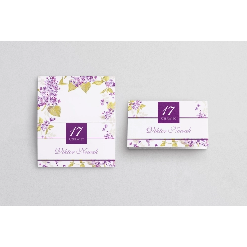 Winietki ślubne składane Nasz Dzień - Motyw 2