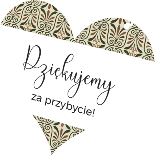 Breloki z&nbsp;Nadrukiem - Serce Vintage Motyw 3