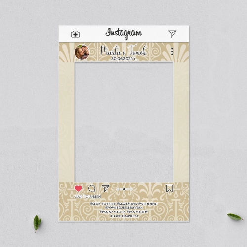 Ramka do zdjęć - Instagram Vintage Motyw 1