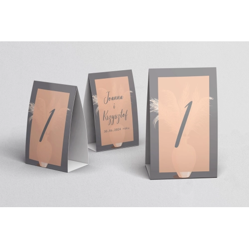 Numerki na stół Butterflies - Motyw 4