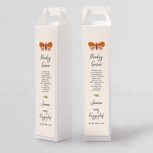 Pudełko na alkohol Butterflies - Motyw 2