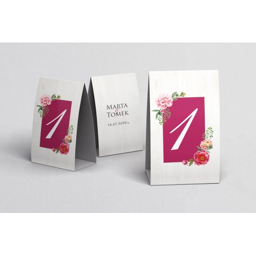 Numerki na stół Biała Stodoła - Motyw 2