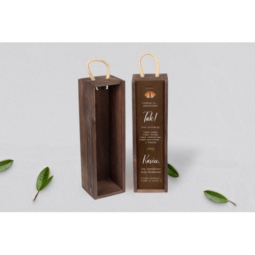 Prośba o&nbsp;Świadkowanie - SNW brązowa Butterflies - Motyw 3